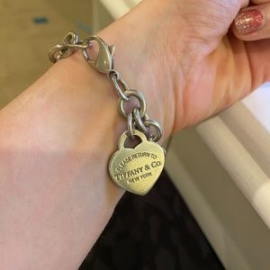Return to Tiffany Silver Heart Tag Bracelet